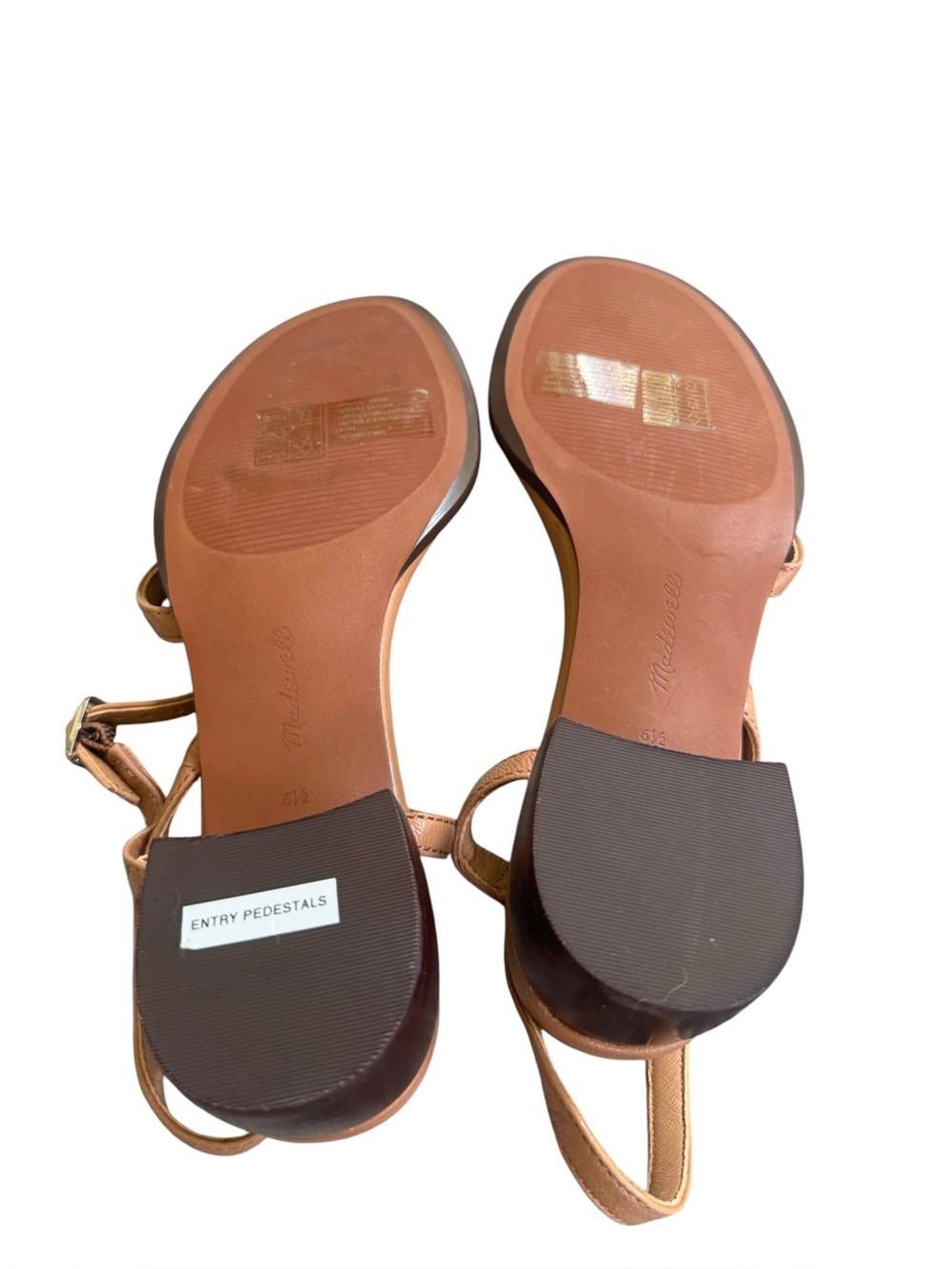 Madewell The Gwenn Block-Heel Sandal Fallen Timber 6.5 - Picture 8 of 9